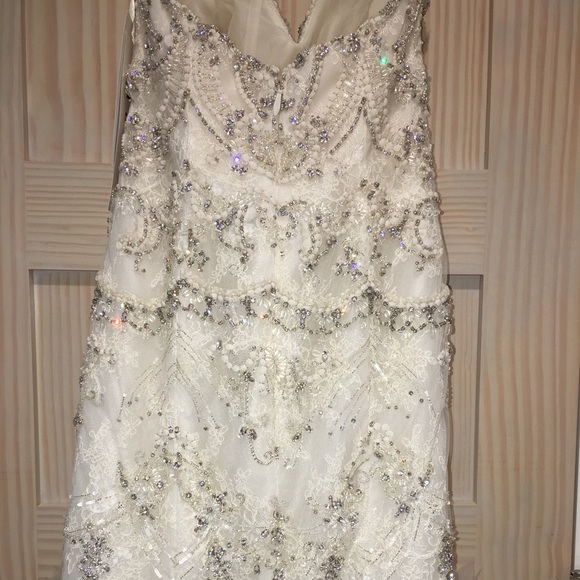 Lazaro 3400 Designer fit and flare bridal gown - Picture 5 of 8